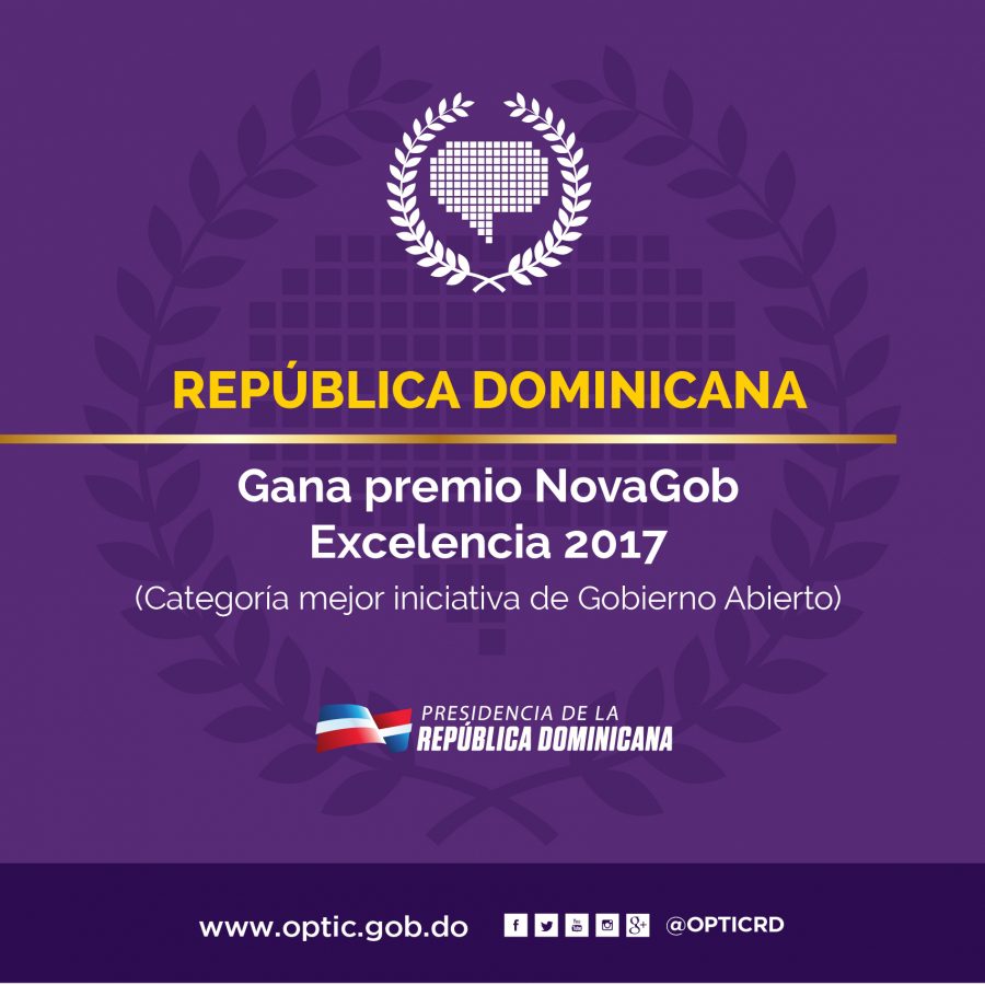 RD recibe Premio NovaGob por iniciativa Gobierno Abierto