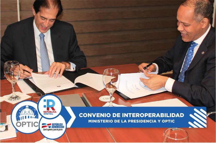 Ministerio de la Presidencia y OPTIC firman acuerdo de interoperabilidad