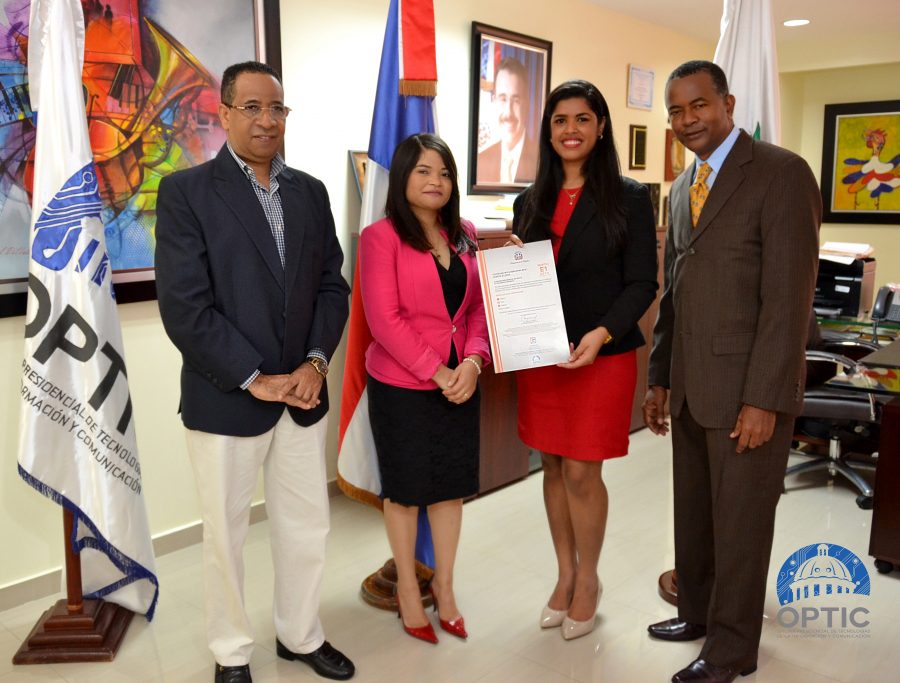 OPTIC certifica bajo NORTIC E1 a la Comisión Presidencial de Apoyo al Desarrollo Barrial