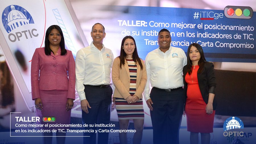 OPTIC imparte taller para mejorar indicadores TIC, Gobierno Electrónico, Transparencia y Carta Compromiso al Ciudadano