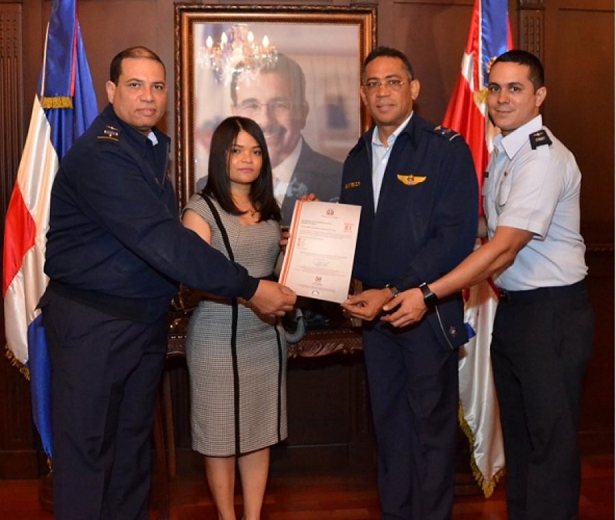 OPTIC entrega certificación NORTIC E1 a la Fuerza Aérea de República Dominicana