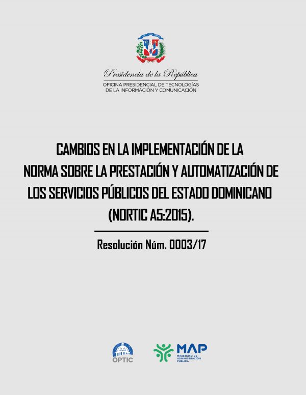 Resolución 0003/17
