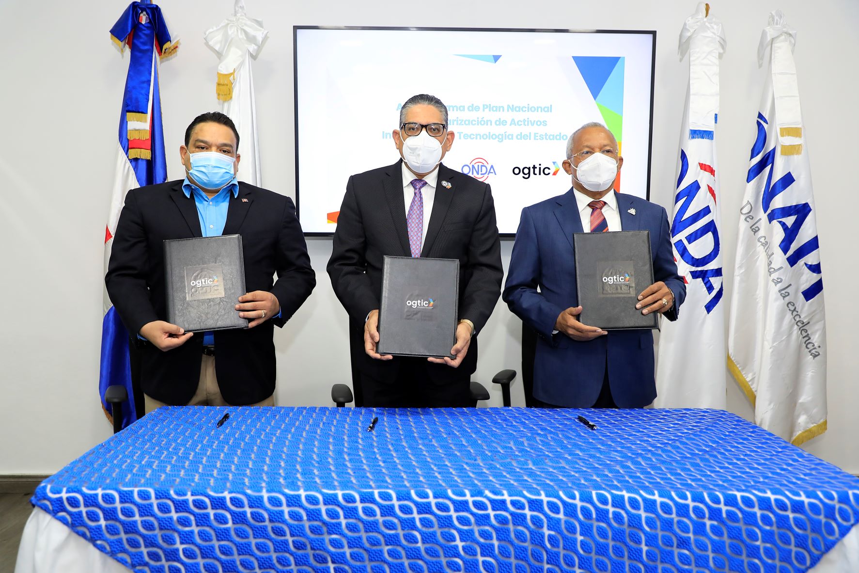 OGTIC, ONDA y ONAPI acuerdan regularizar activos intangibles tecnológicos del Estado